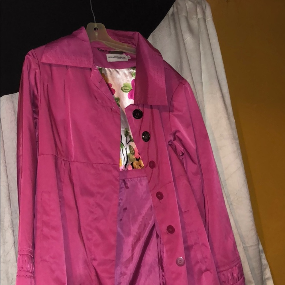 Hot pink rain coat/ jacket